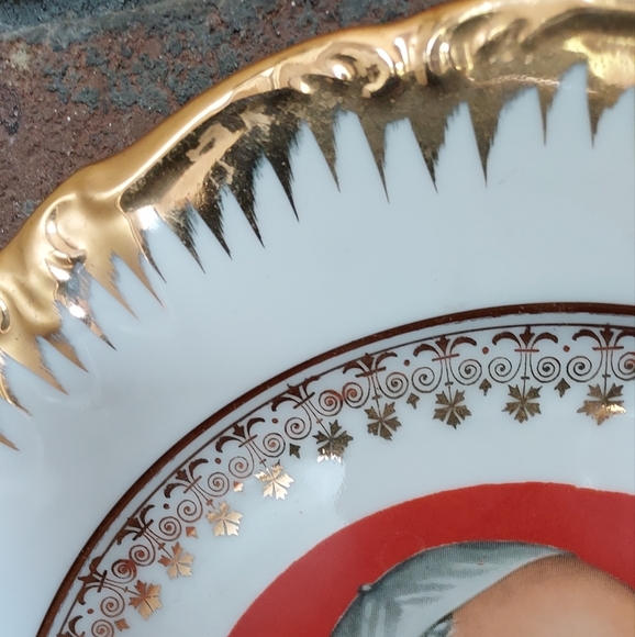 Joannes XXIII Pope John Bavaria Germany Collector Plate Heirloom Gold Trim 10" - Picture 7 of 9